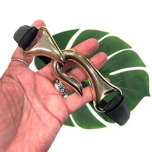 CHICO’S Adjustable Leather Belt (Sz S/M)